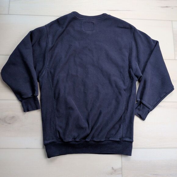 Vintage Michigan Wolverines Steve & Barry's Sweatshirt Mens S Blue Y2K Spellout - Picture 4 of 9